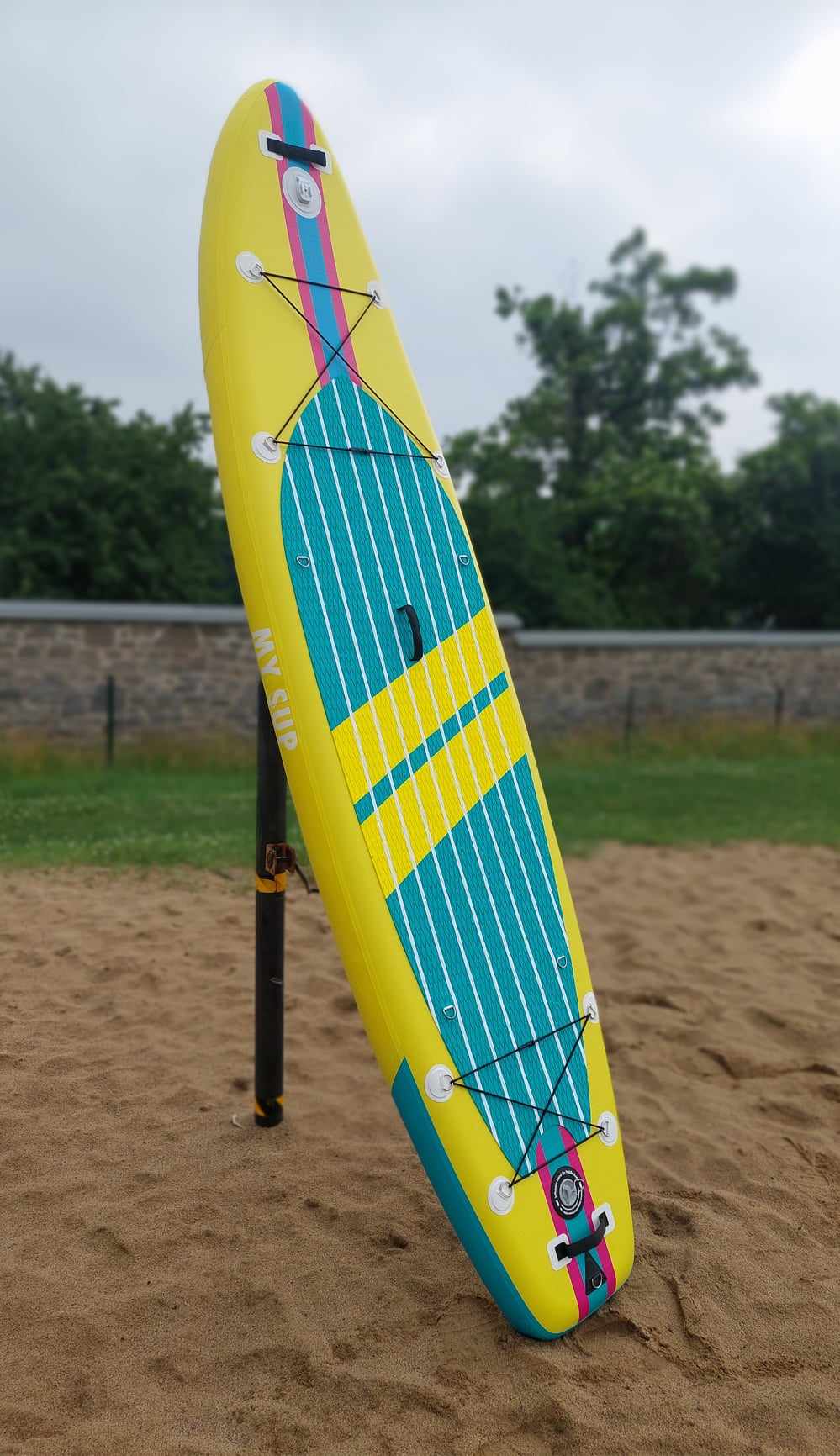 MYSUP Vert/Jaune 10,6 pieds x 32 pouces x 6 pouces Go Pro "Ready"